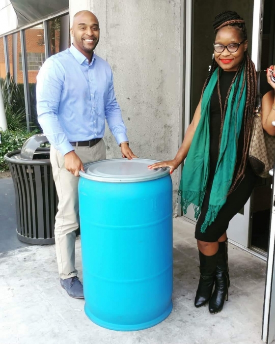 Chabela Sent one Barrel with Shoes and Work items for Teachers